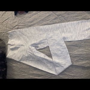 Lululemon Wunder Unders Lux White and Gray Leggings